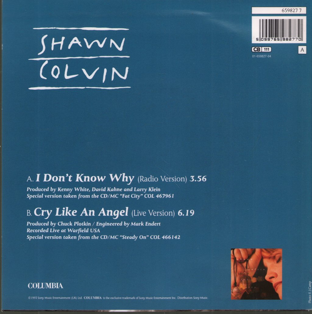 Shawn Colvin - I Don't Know Why - 7 Inch