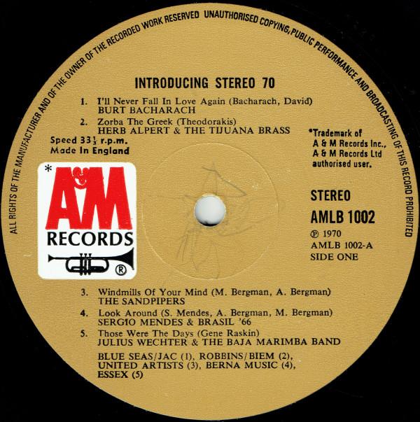 Various Artists - Introducing Stereo 70 - Lp