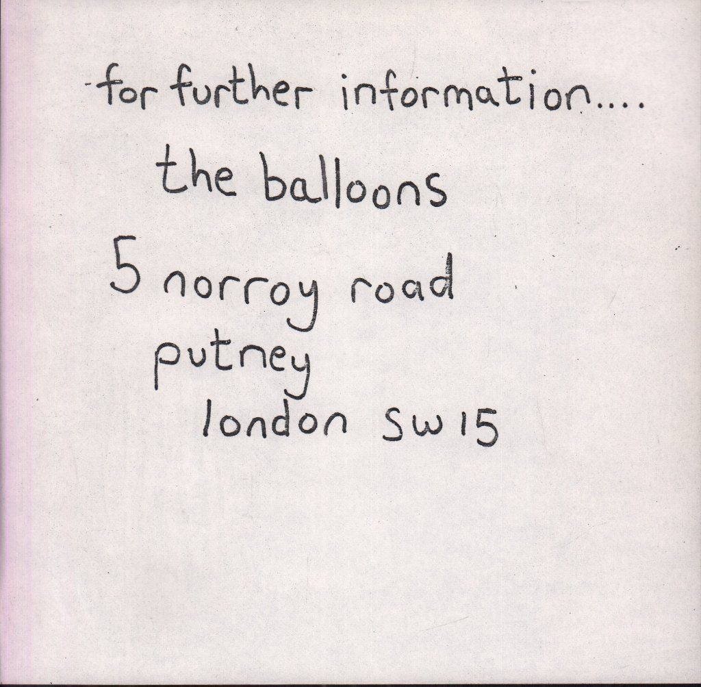 Balloons - Jean Paul's Wife/Slope - 7 Inch