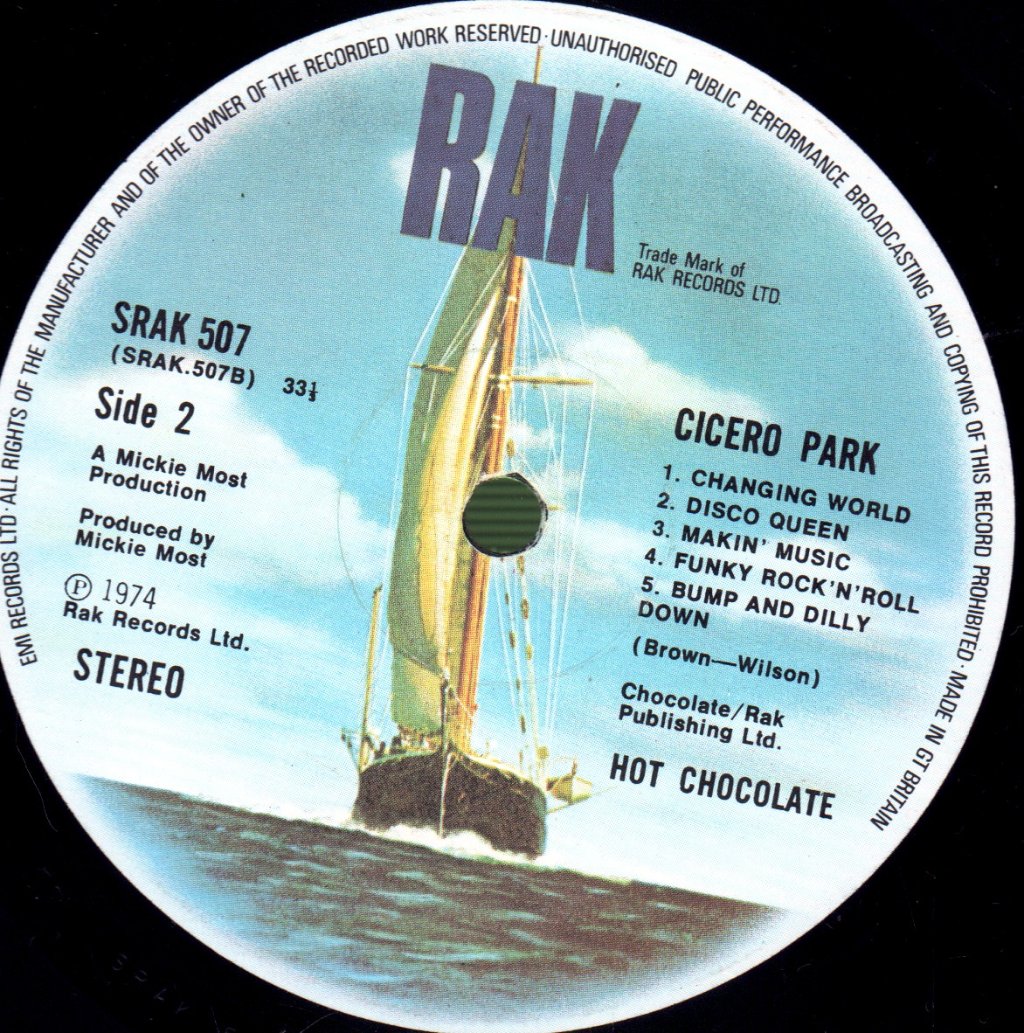 Hot Chocolate - Cicero Park - Lp
