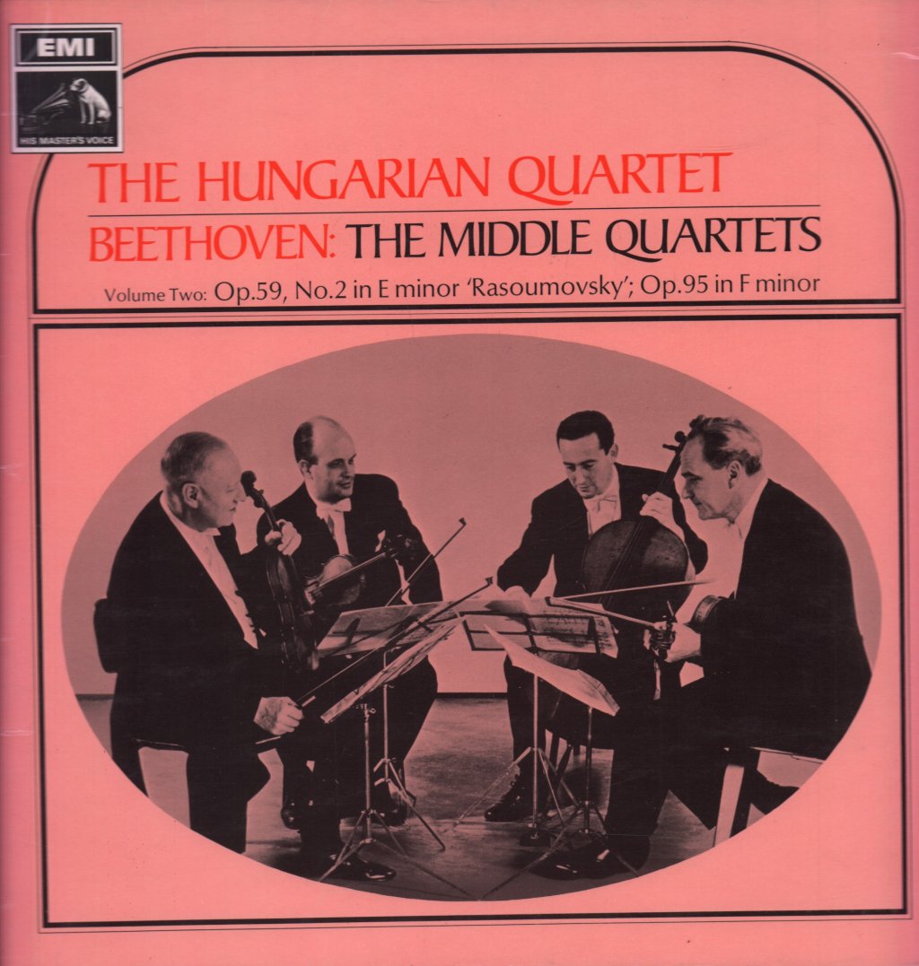 Hungarian String Quartet - Beethoven Middle Quartets Volume Two - Lp