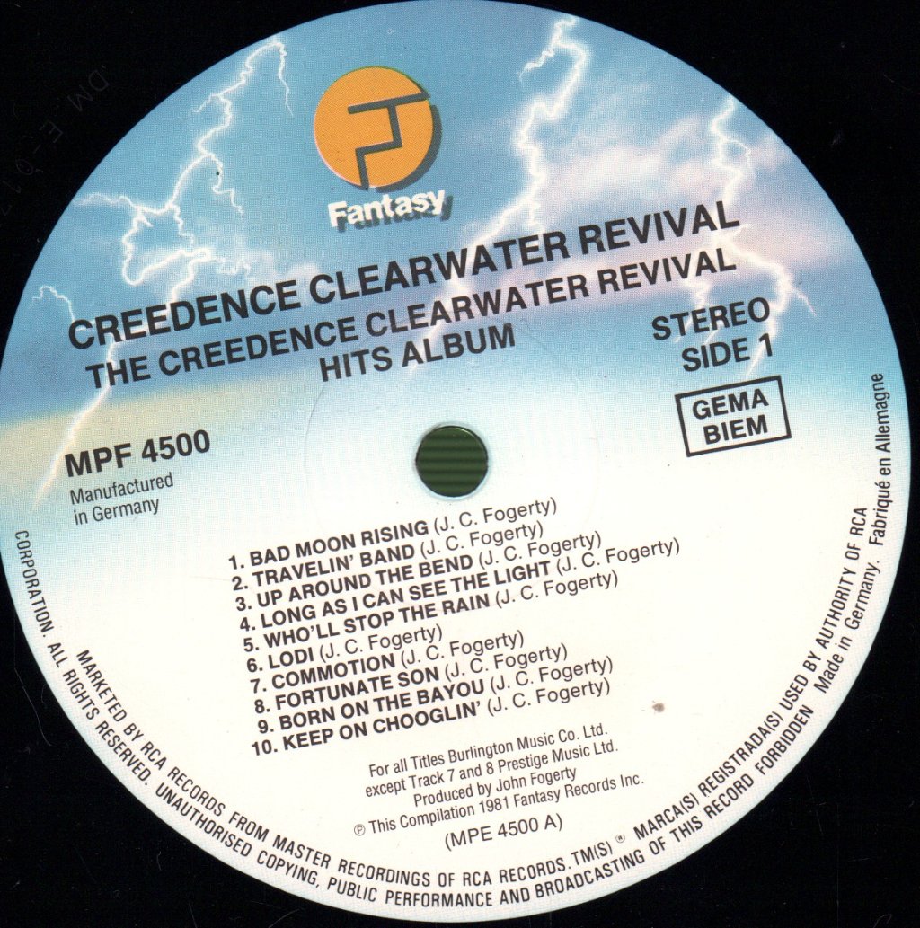 Creedence Clearwater Revival - Hits Album - Lp