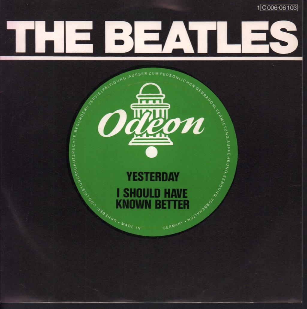 Beatles - Yesterday / I Should Have Known Better - 7 Inch