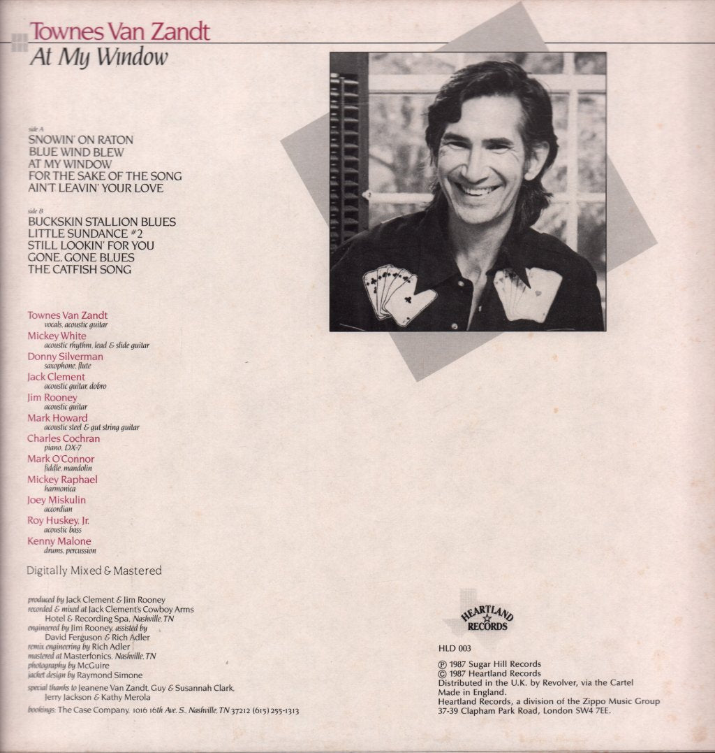 Townes Van Zandt - At My Window - Lp