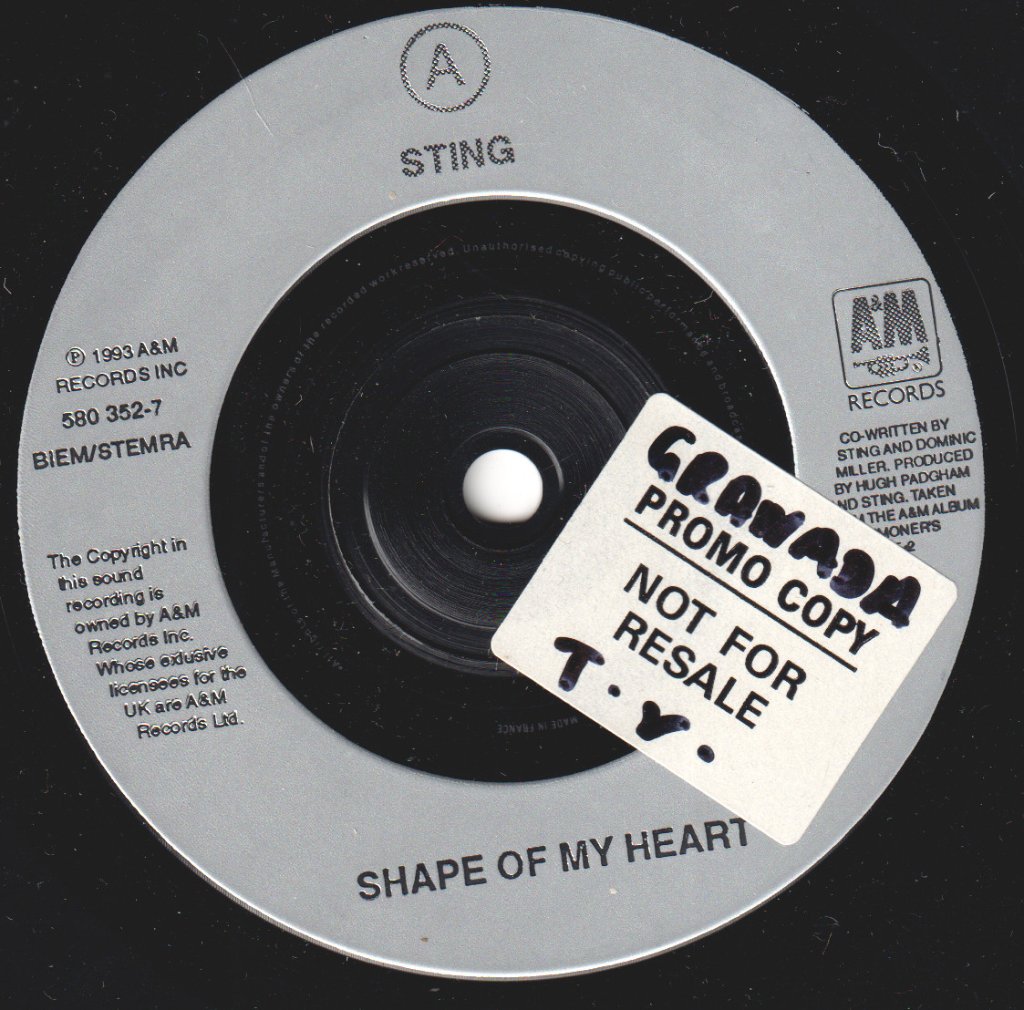 Sting - Shape Of My Heart - 7 Inch
