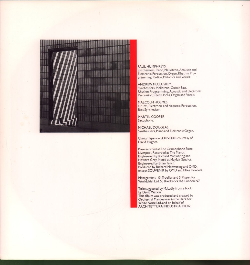 OMD - Architecture And Morality - Lp