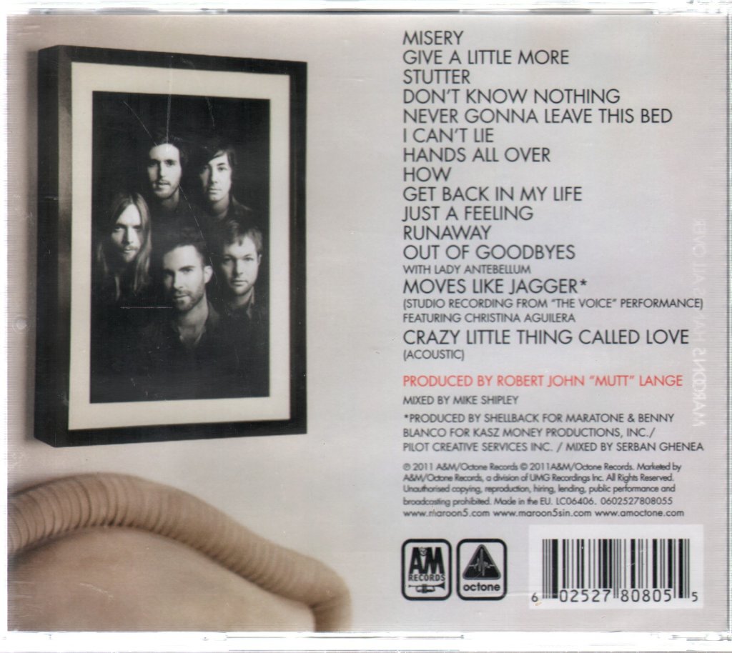 Maroon 5 - Hands All Over - Cd