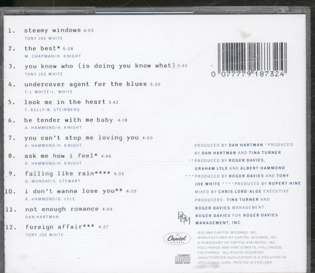 Tina Turner - Foreign Affair - Cd