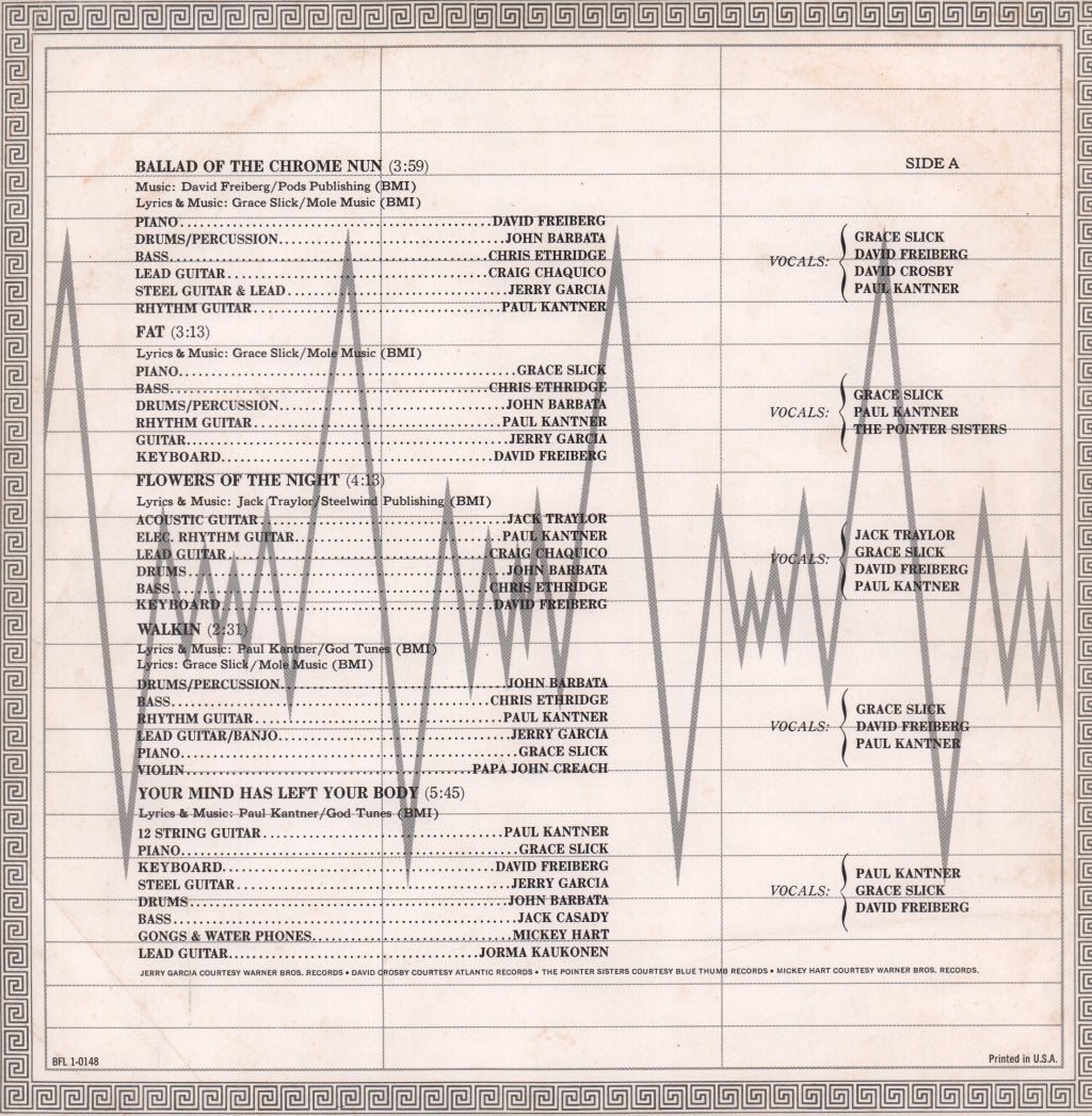 Paul Kantner, Grace Slick And David Freiberg - Baron Von Tollbooth and The Chrome Nun - Lp