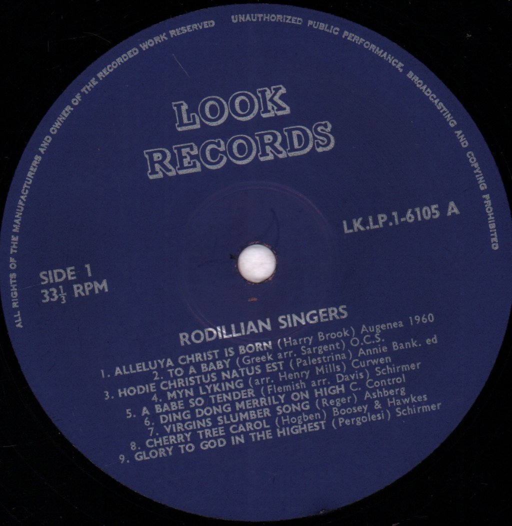 Rodillian Singers - Rodillian Singers - Lp