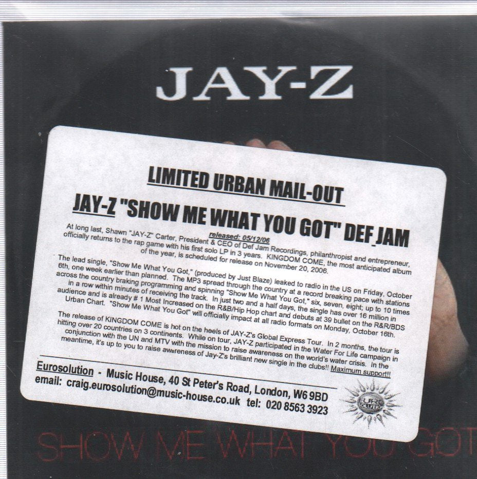 Jay Z - Show Me What You Got - Cdr