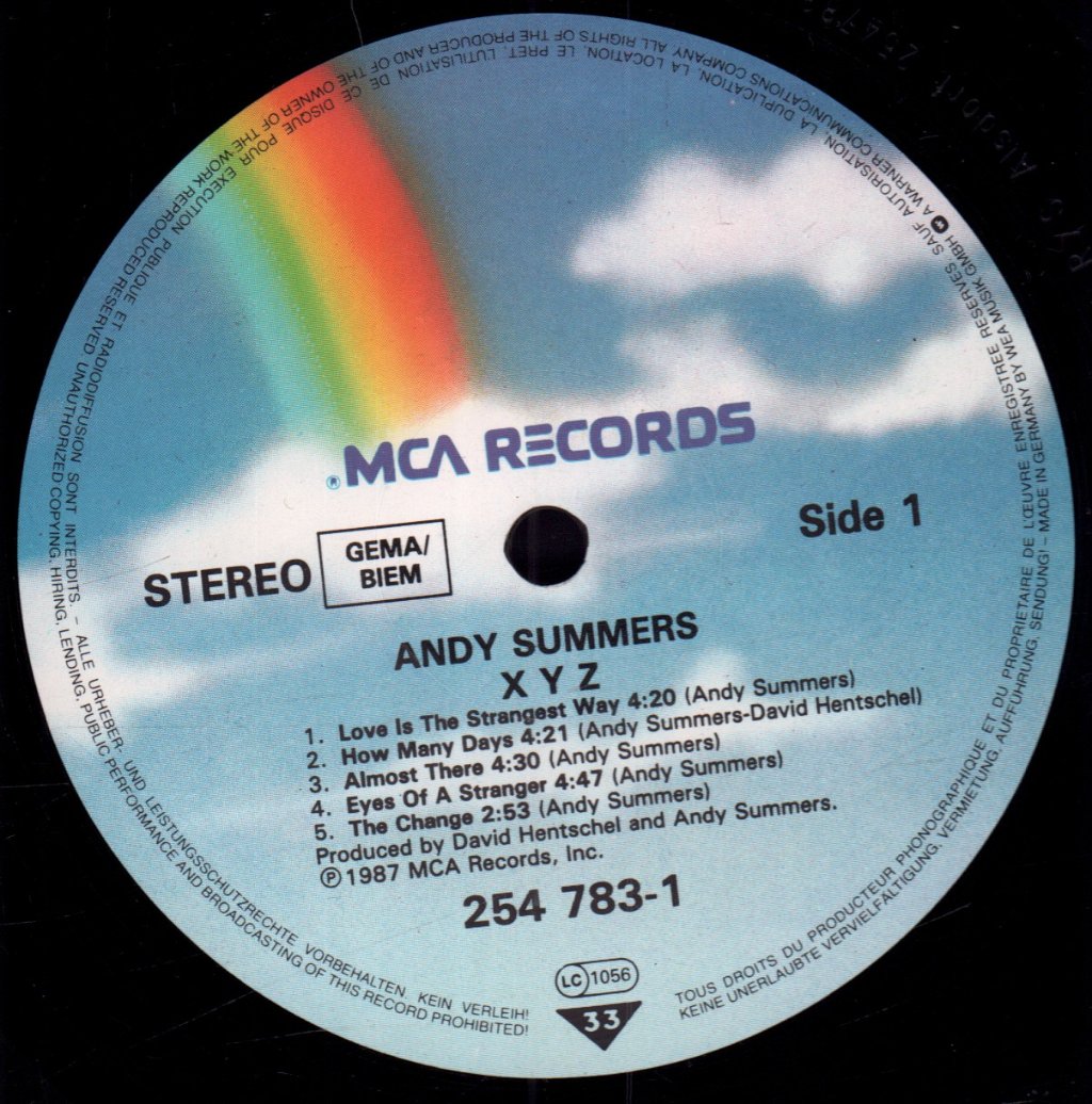 Andy Summers - Xyz - Lp