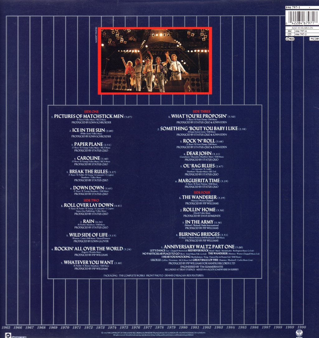 Status Quo - Rocking All Over The Years - Double Lp