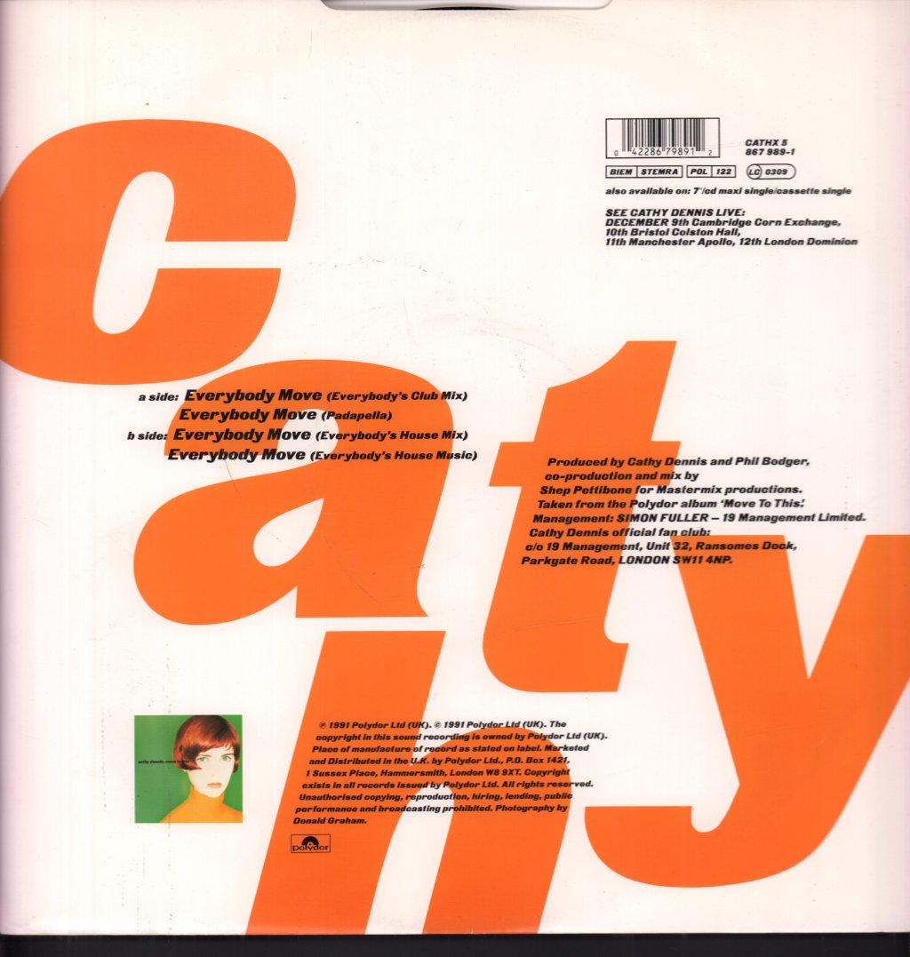 Cathy Dennis - Everybody Move - 12 Inch
