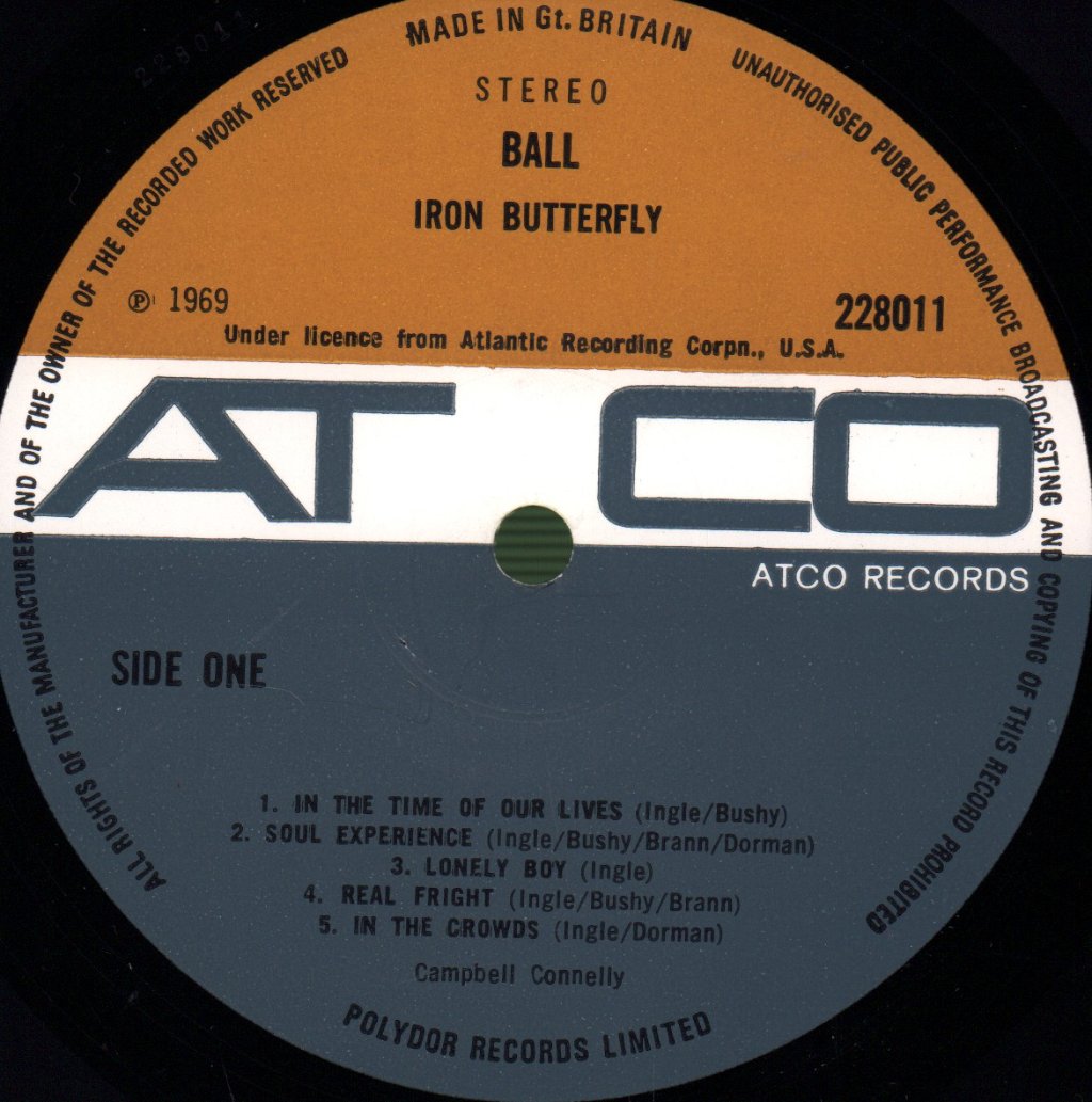 Iron Butterfly - Ball - Lp