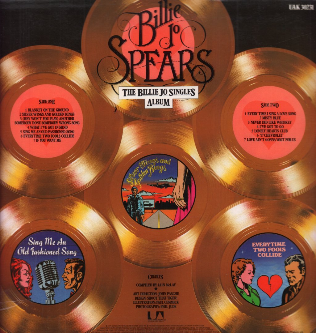Billie Jo Spears - Billie Jo Singles Album - Lp