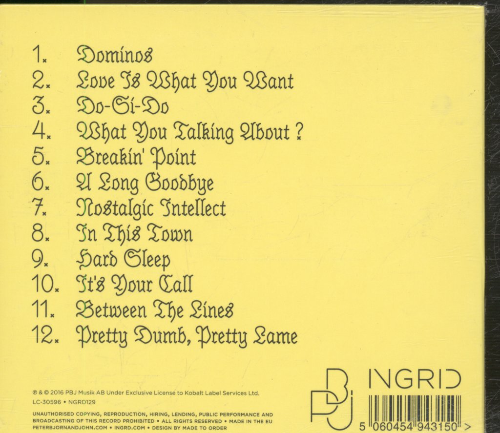 Peter Bjorn And John - Breakin' Point - Cd