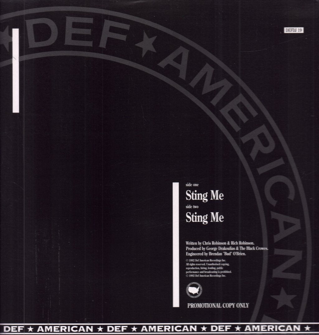 Black Crowes - Sting Me - 12 Inch
