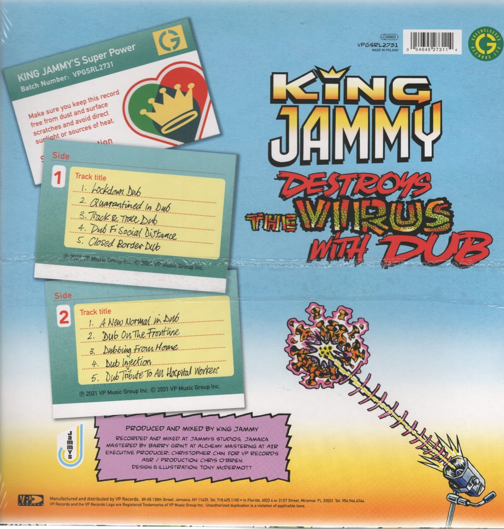 King Jammy - Destroys The Virus With Dub - Lp