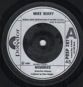 Mike Berry - Memories - 7 Inch