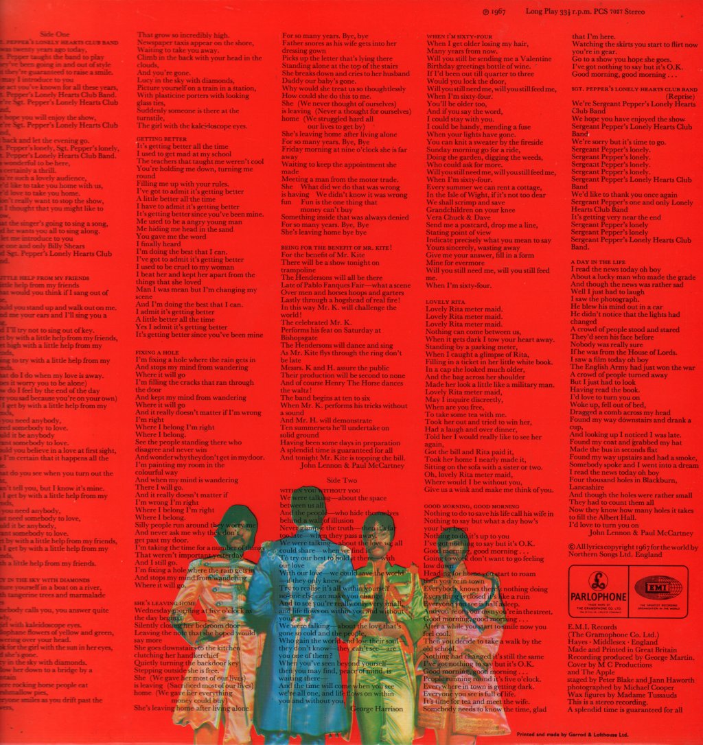 Beatles - Sgt Pepper's Lonely Hearts Club Band - Lp