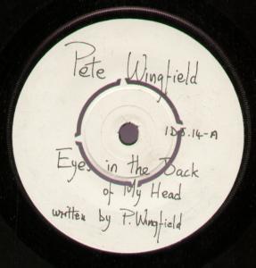 Pete Wingfield - Eyes In The Back Of My Head - 7 Inch