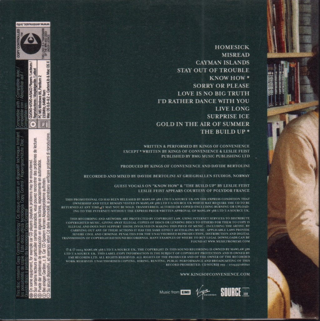 Kings Of Convenience - Riot On An Empty Street - Cd