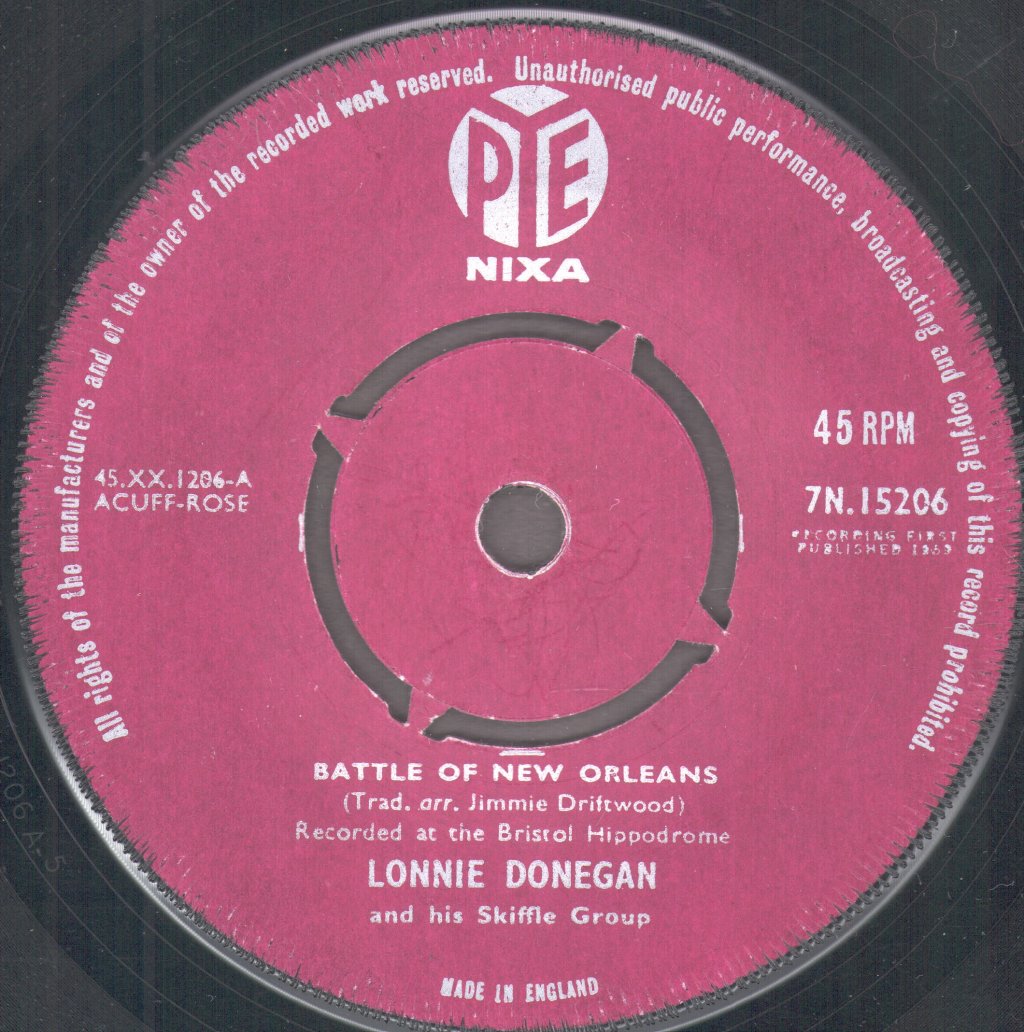 Lonnie Donegan - Battle Of New Orleans - 7 Inch