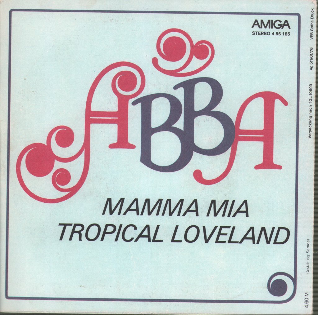 ABBA - Mamma Mia / Tropical Loveland - 7 Inch