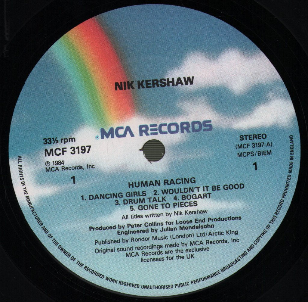 Nik Kershaw - Human Racing - Lp