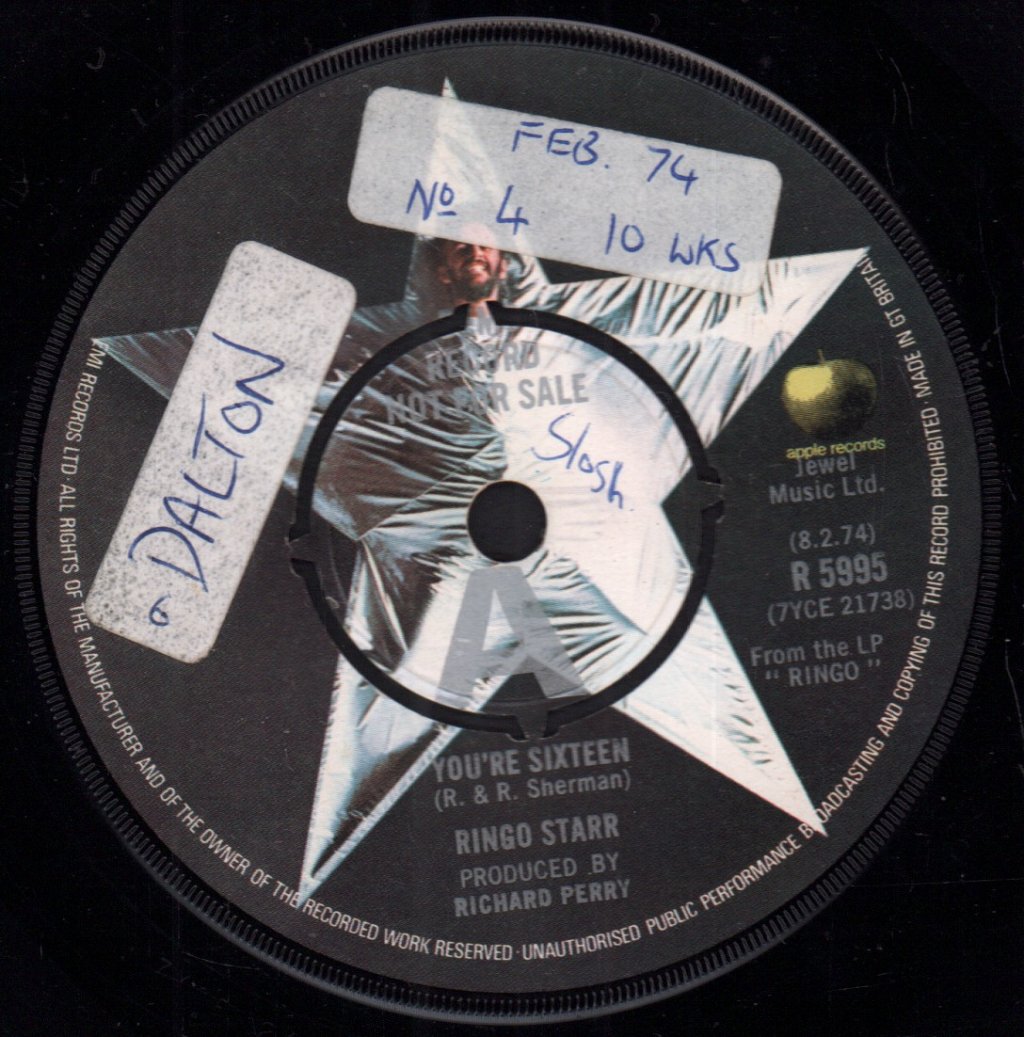 Ringo Starr - You're Sixteen - 7 Inch