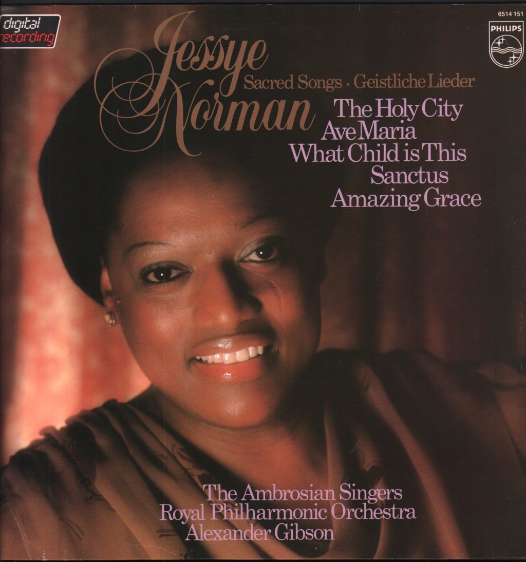 Jessye Norman / Ambrosian Singers / Royal Philharmonic Orchestra / Alexander Gibson - Sacred Songs - Geistliche Lieder - Lp