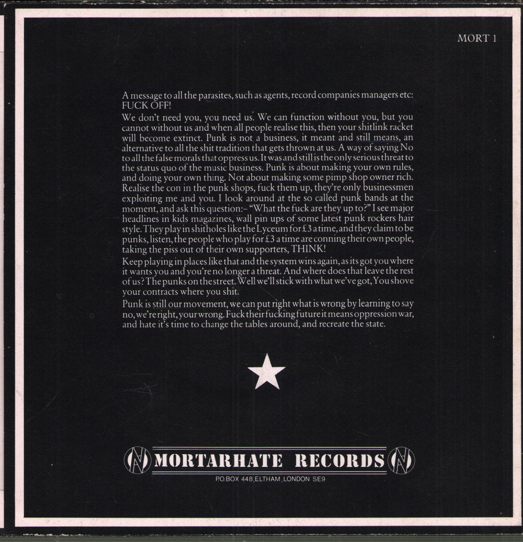 Conflict - Serenade Is Dead - 7 Inch