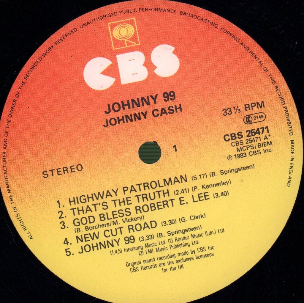 Johnny Cash - Johnny 99 - Lp