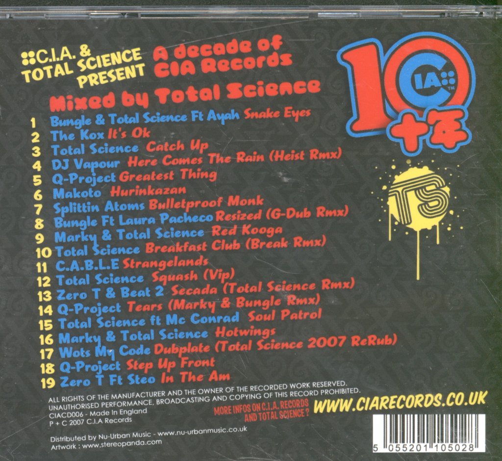 Total Science - A Decade Of CIA Records - Cd