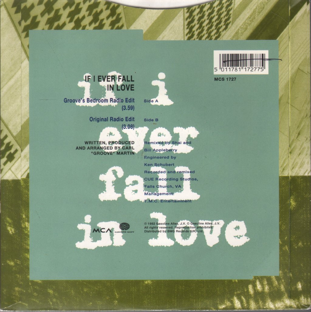 Shai - If I Ever Fall In Love - 7 Inch