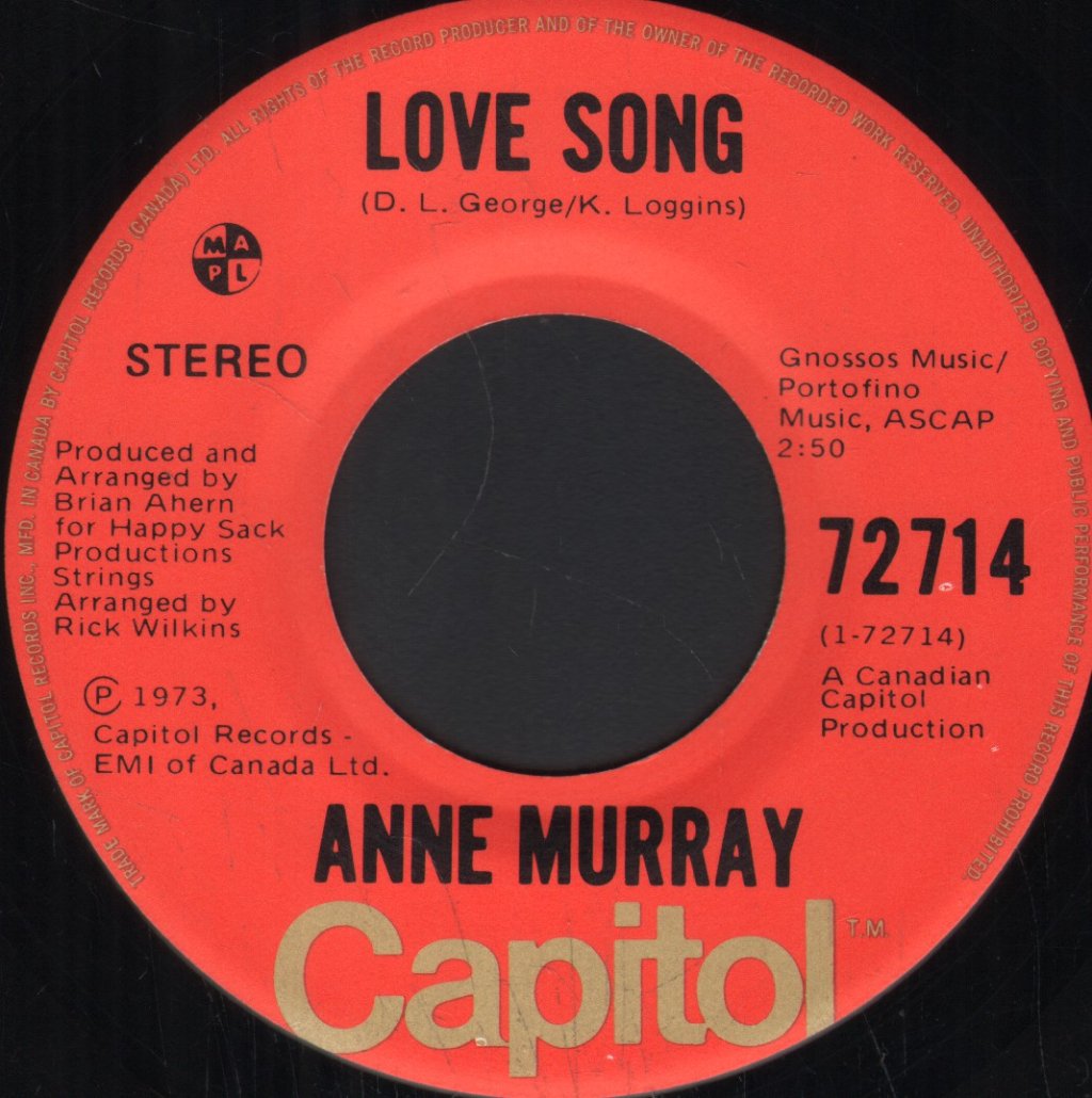 Anne Murray - Love Song - 7 Inch