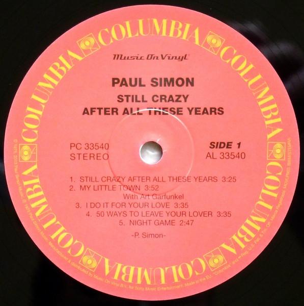 Paul Simon - Still Crazy After All These Years - Lp