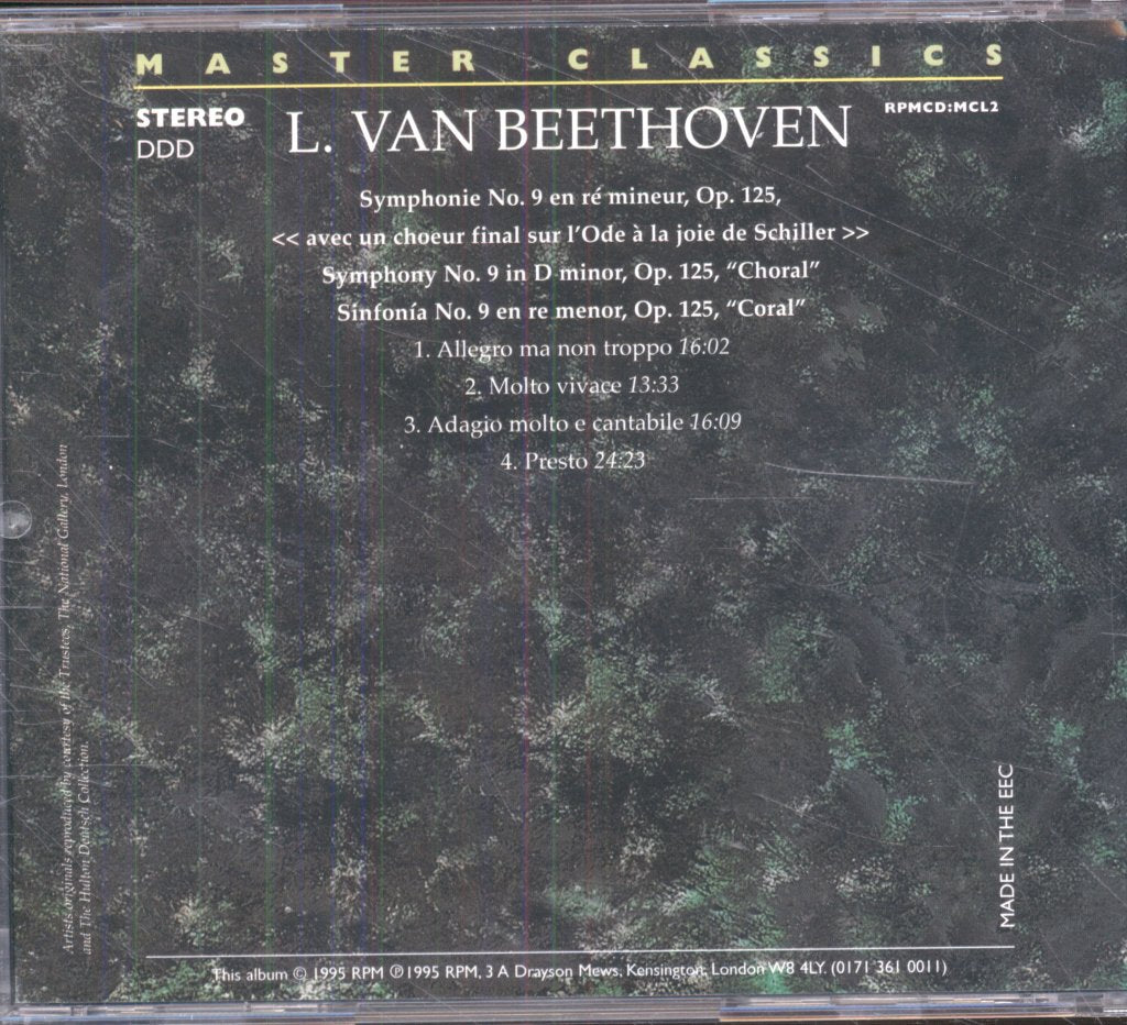 Unknown Artist - Beethoven - Master Classics - Cd