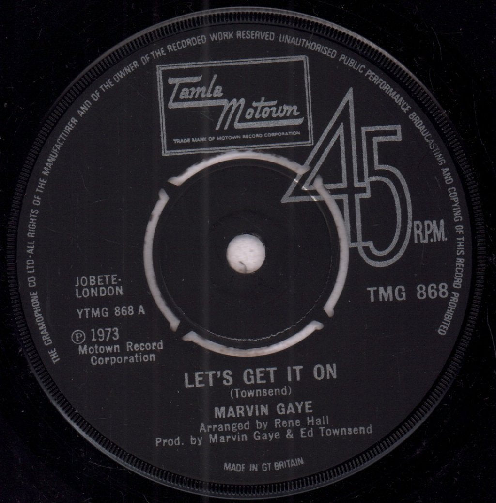 Marvin Gaye - Let's Get It On - 7 Inch