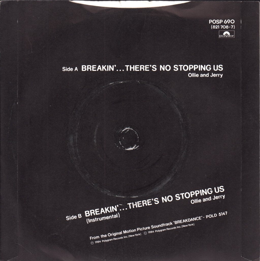 Ollie And Jerry - Breakin' There's No Stopping Us - 7 Inch