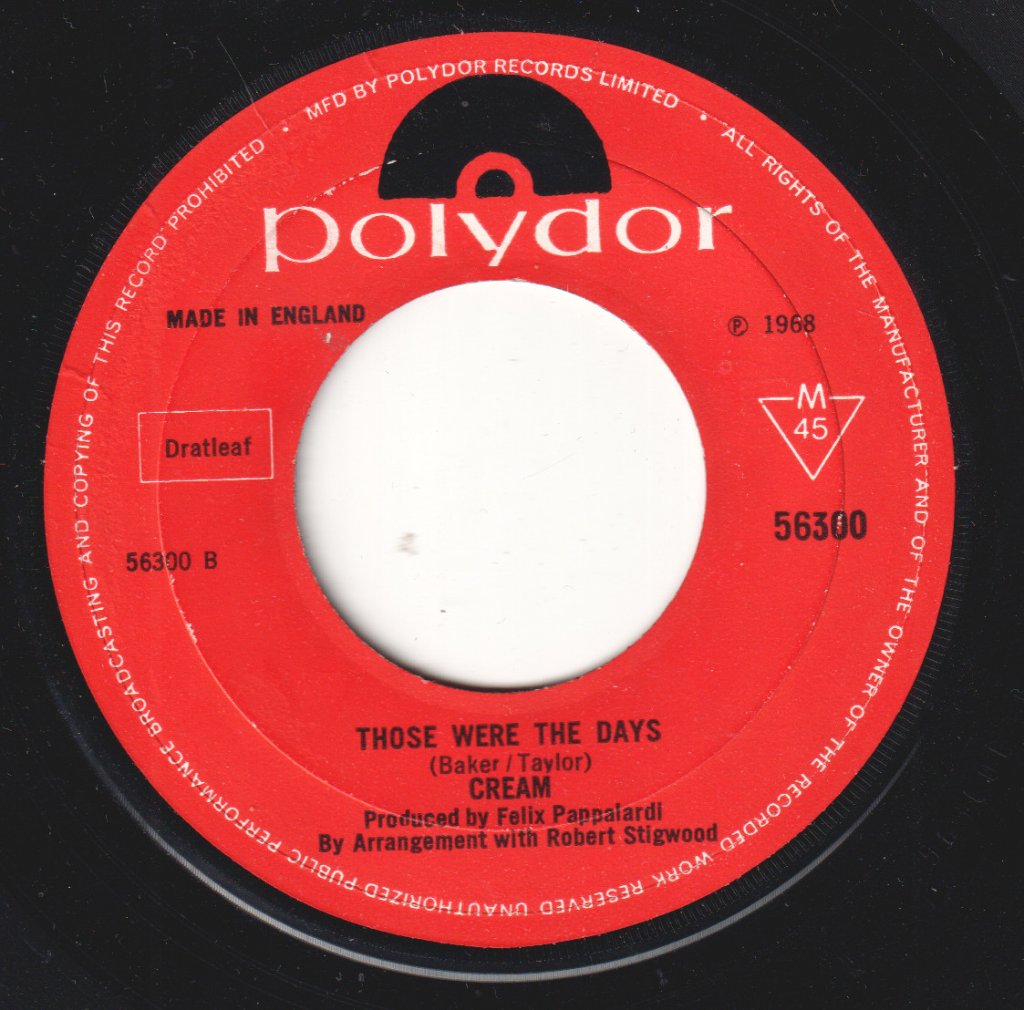 Cream - White Room - 7 Inch