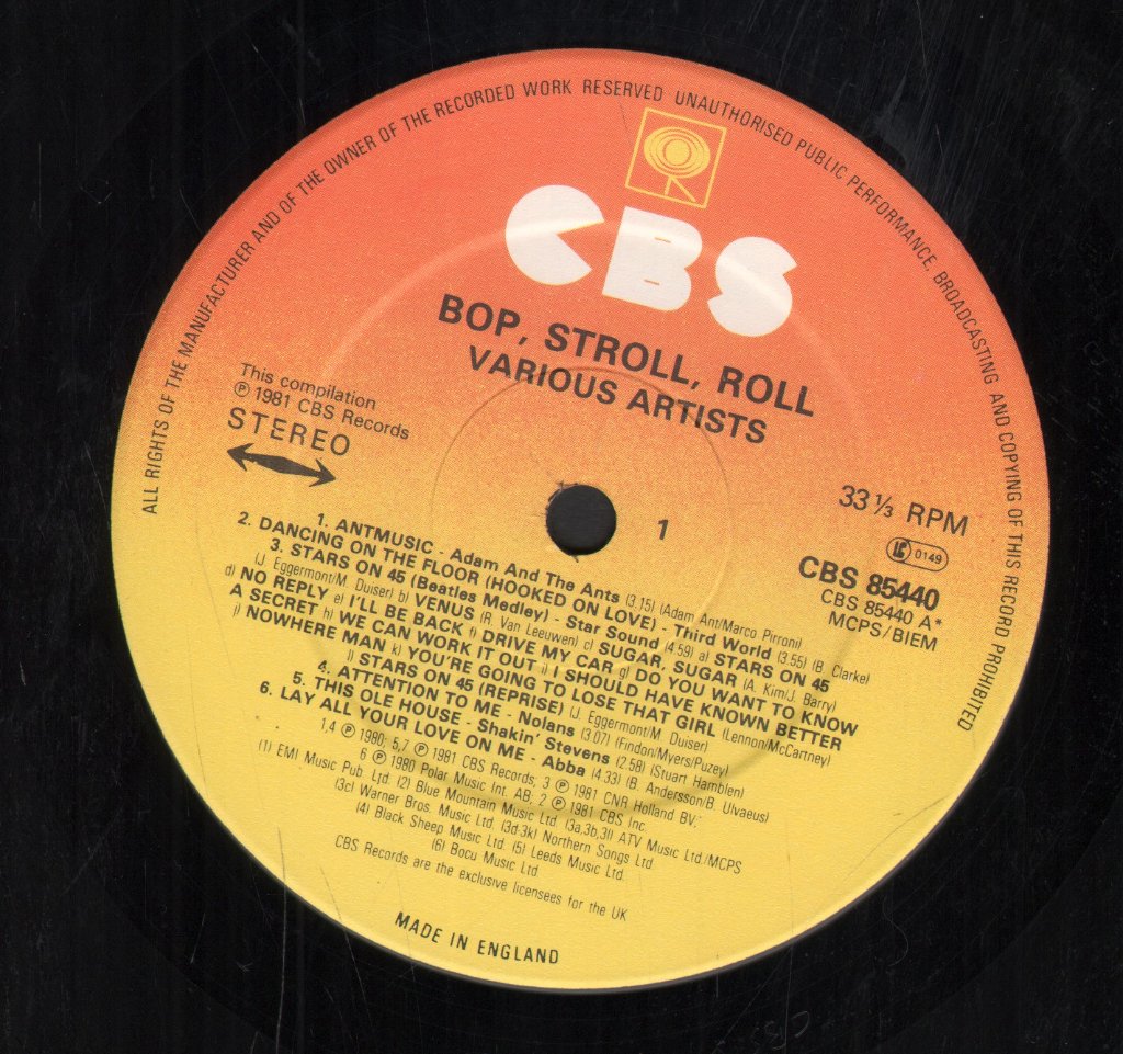 Various Artists - Bop Stroll Roll - Lp