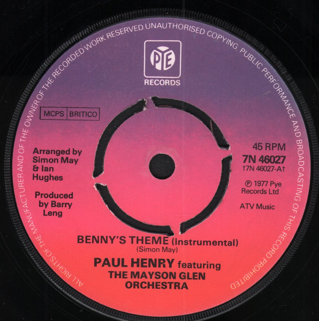 Paul Henry - Benny's Theme - 7 Inch