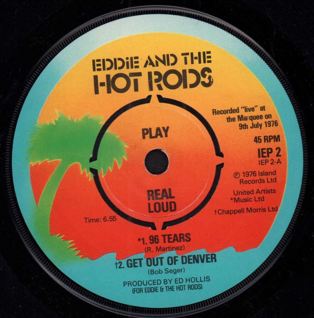 Eddie And The Hot Rods - Live At The Marquee - 7 Inch
