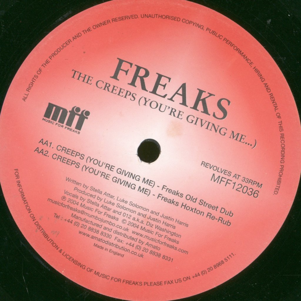 Freaks - Creeps (You're Giving Me) - 12 Inch