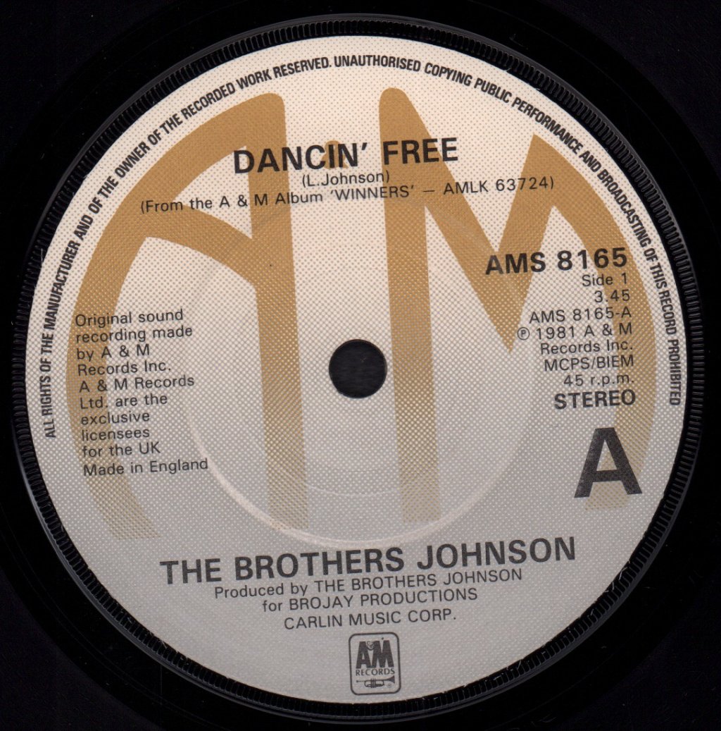 Brothers Johnson - Dancin' Free - 7 Inch