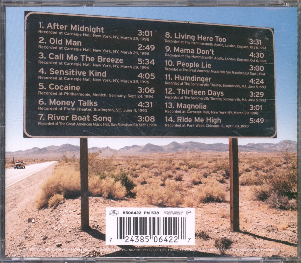 J.J. Cale - Live - Cd
