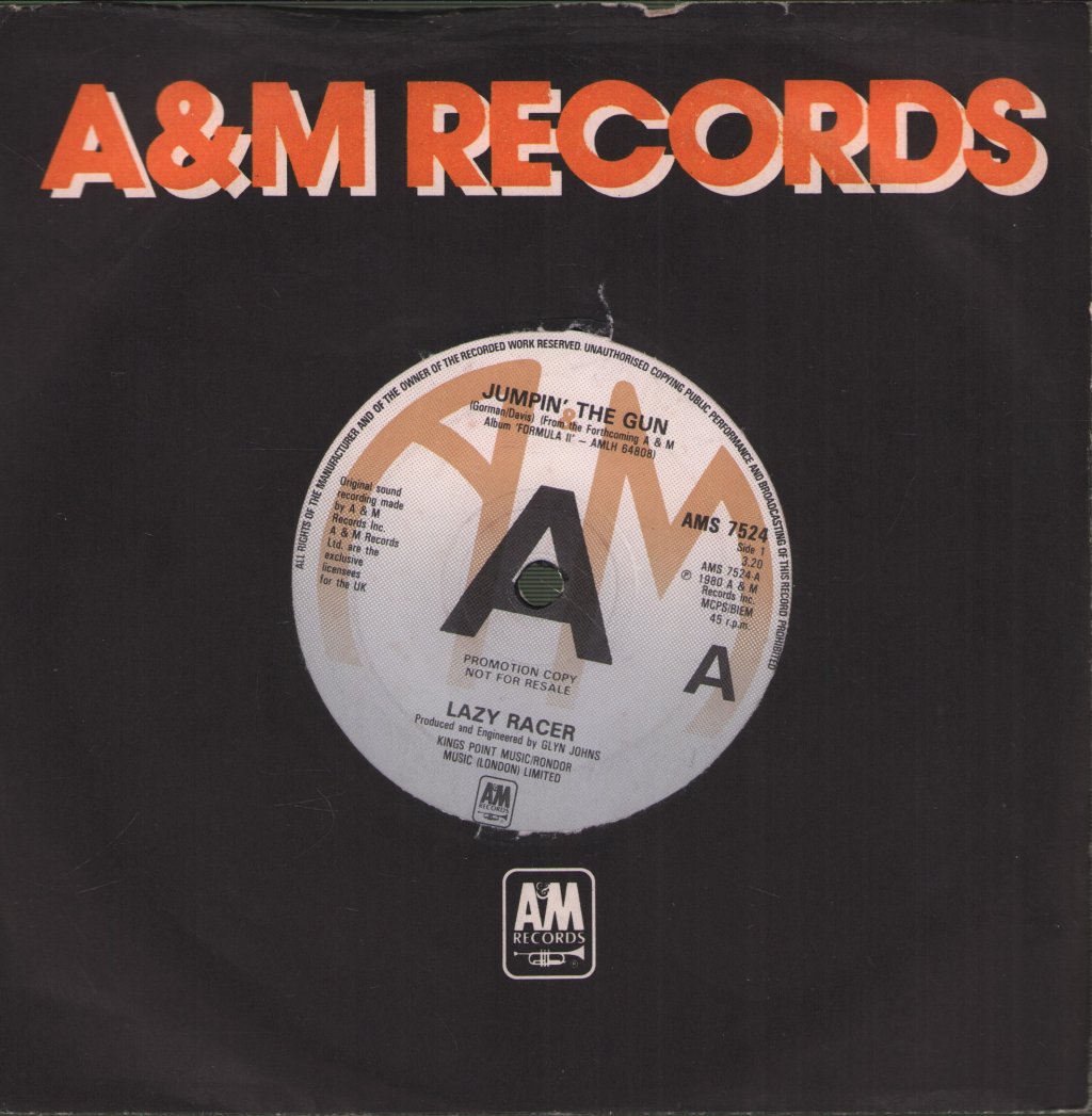 Lazy Racer - Jumpin' The Gun - 7 Inch