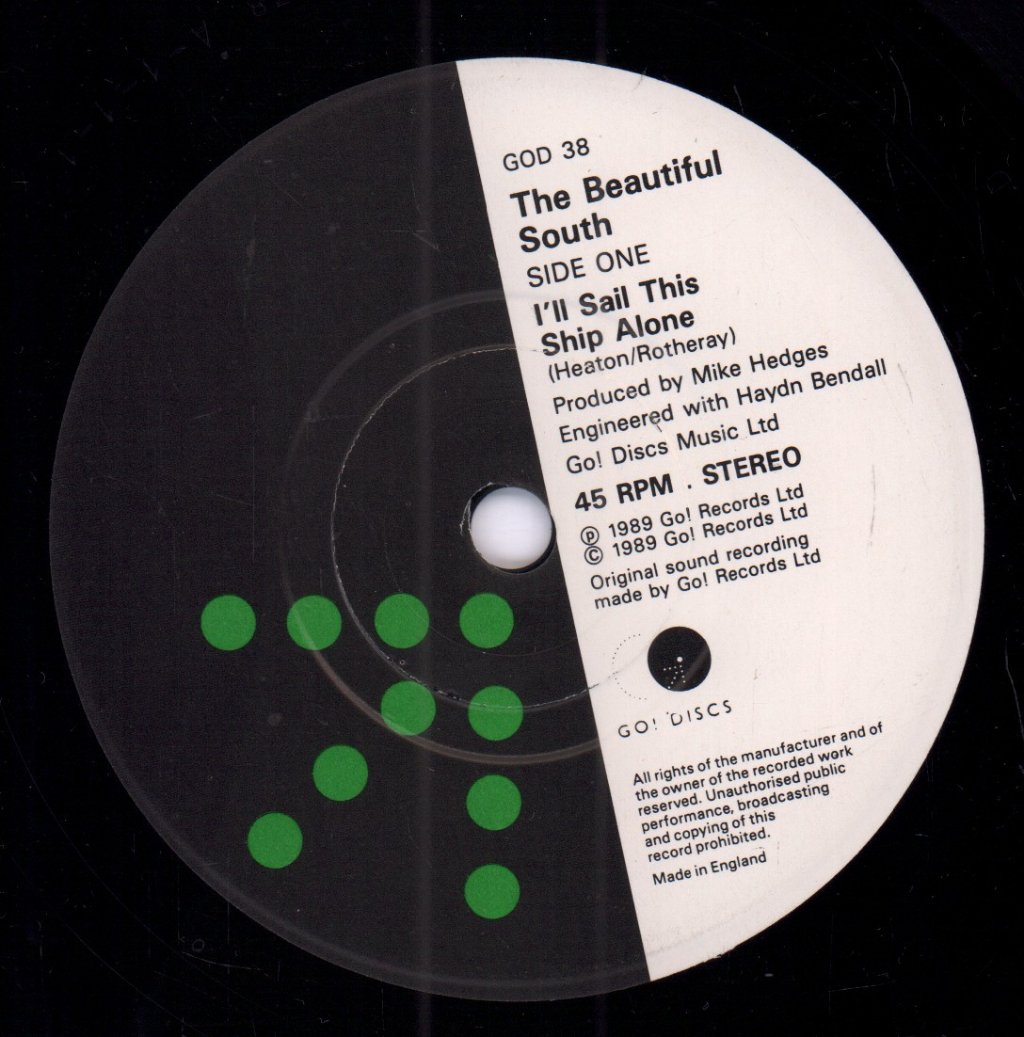 Beautiful South - I'll Sail This Ship Alone - 7 Inch
